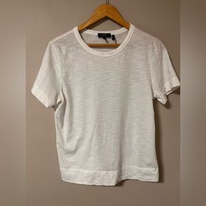 Theory, women’s large slub tee, white
